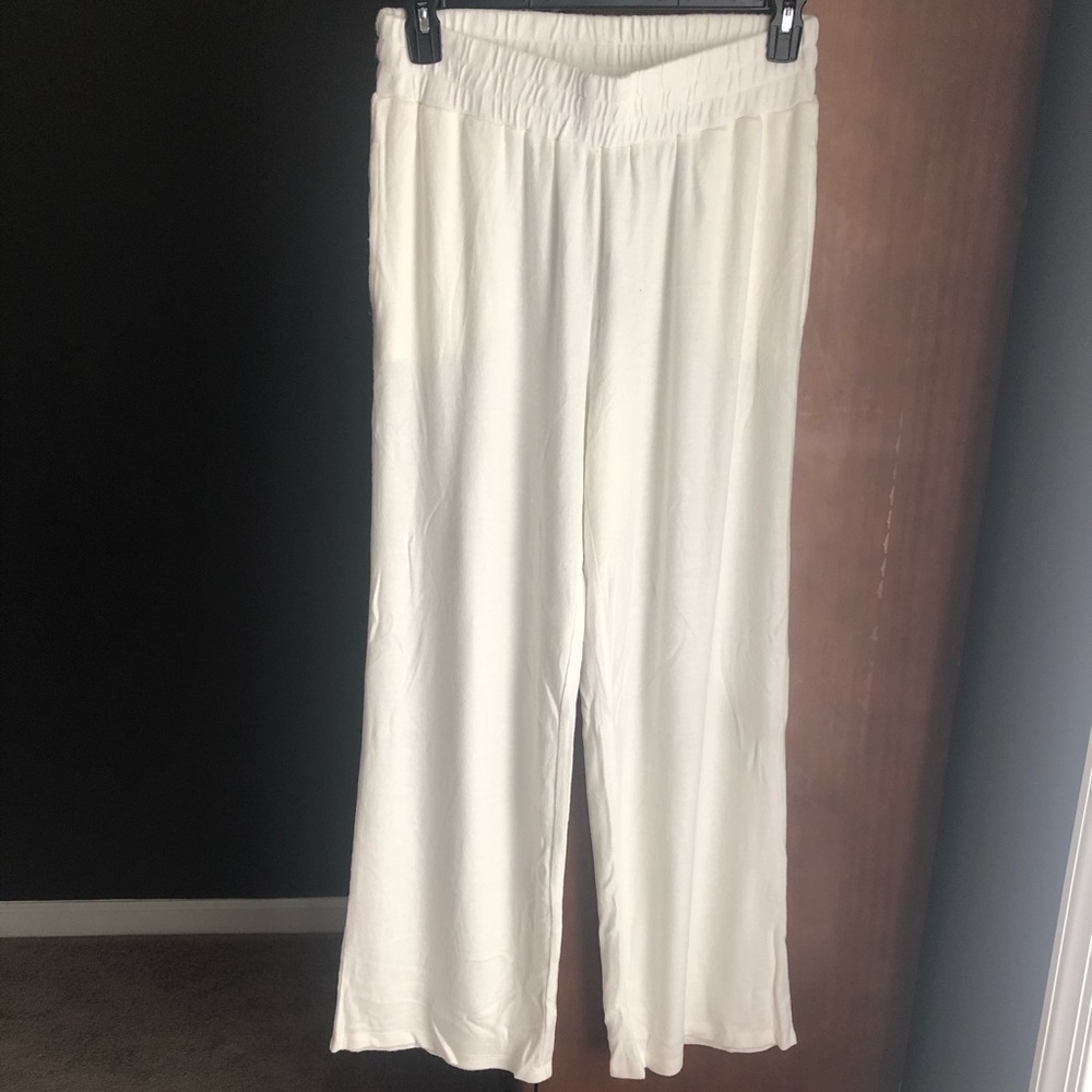 Wide leg lounge pant Ivory Ashley Stewart 14/16 Luxe knit, Comfortable and cozy. - Picture 6 of 11